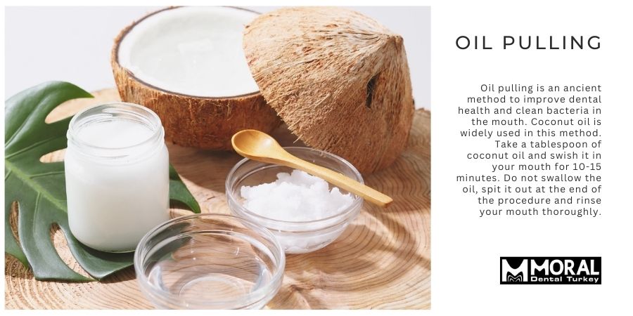 Oil pulling for dental health